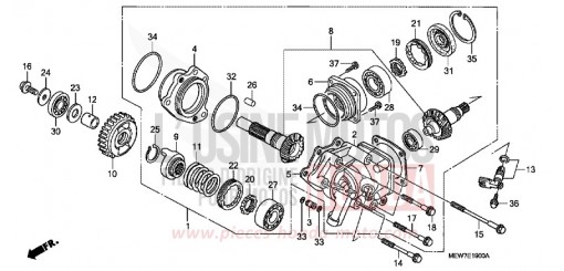 CARTER D'ENGRENAGE NT700VA6 de 2006